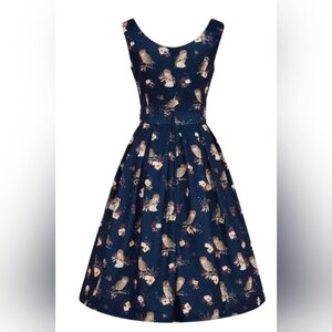 Dolly and Dotty Amanda owl letter fit and flair dress